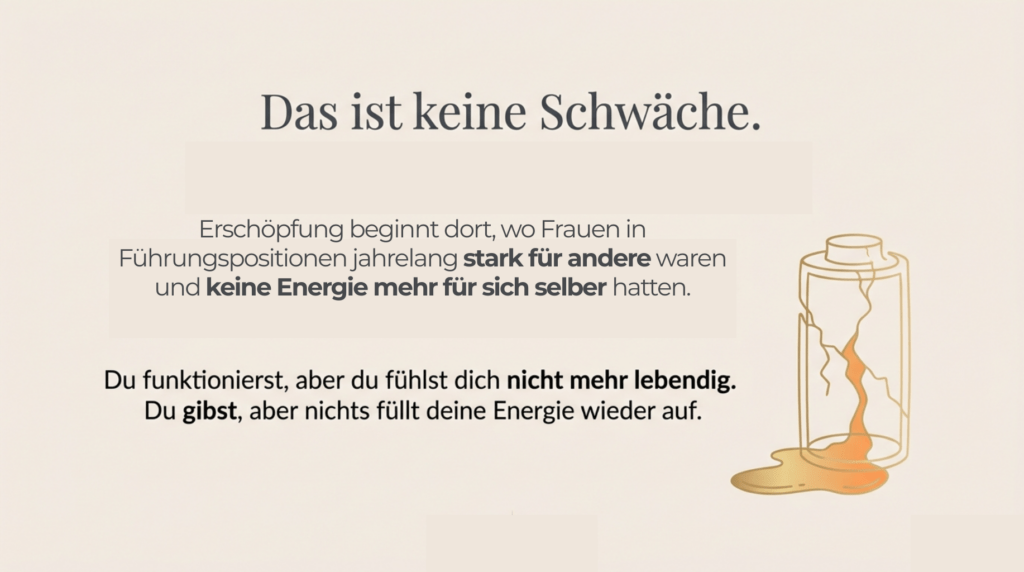 Selbstfürsorge für Führungskräfte – Illustration zu Erschöpfung, innerer Leere und fehlender Selbstführung